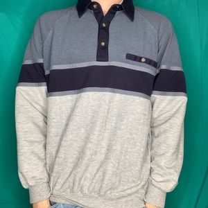LD Sports vintage long sleeve polo